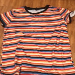 Colorful striped Shein shirt